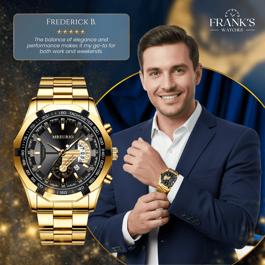 Easton | Luxury Chronograph Stainless Steel Quartz Watch | 46mm