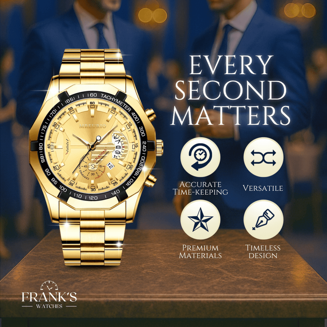 Easton | Luxury Chronograph Stainless Steel Quartz Watch | 46mm