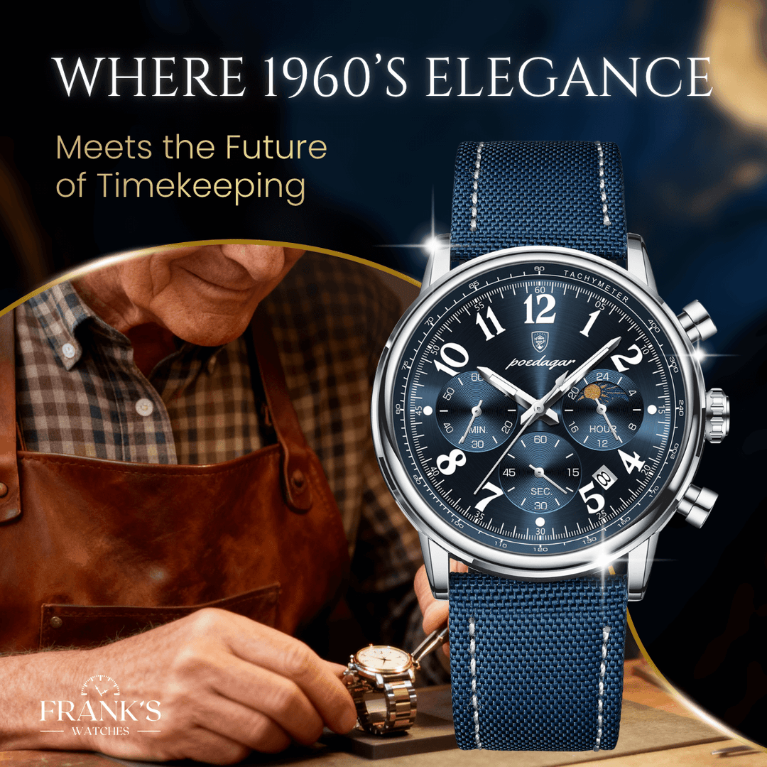 Eddington | Men’s Canvas Strap Chronograph Quartz Watch | 40.5mm