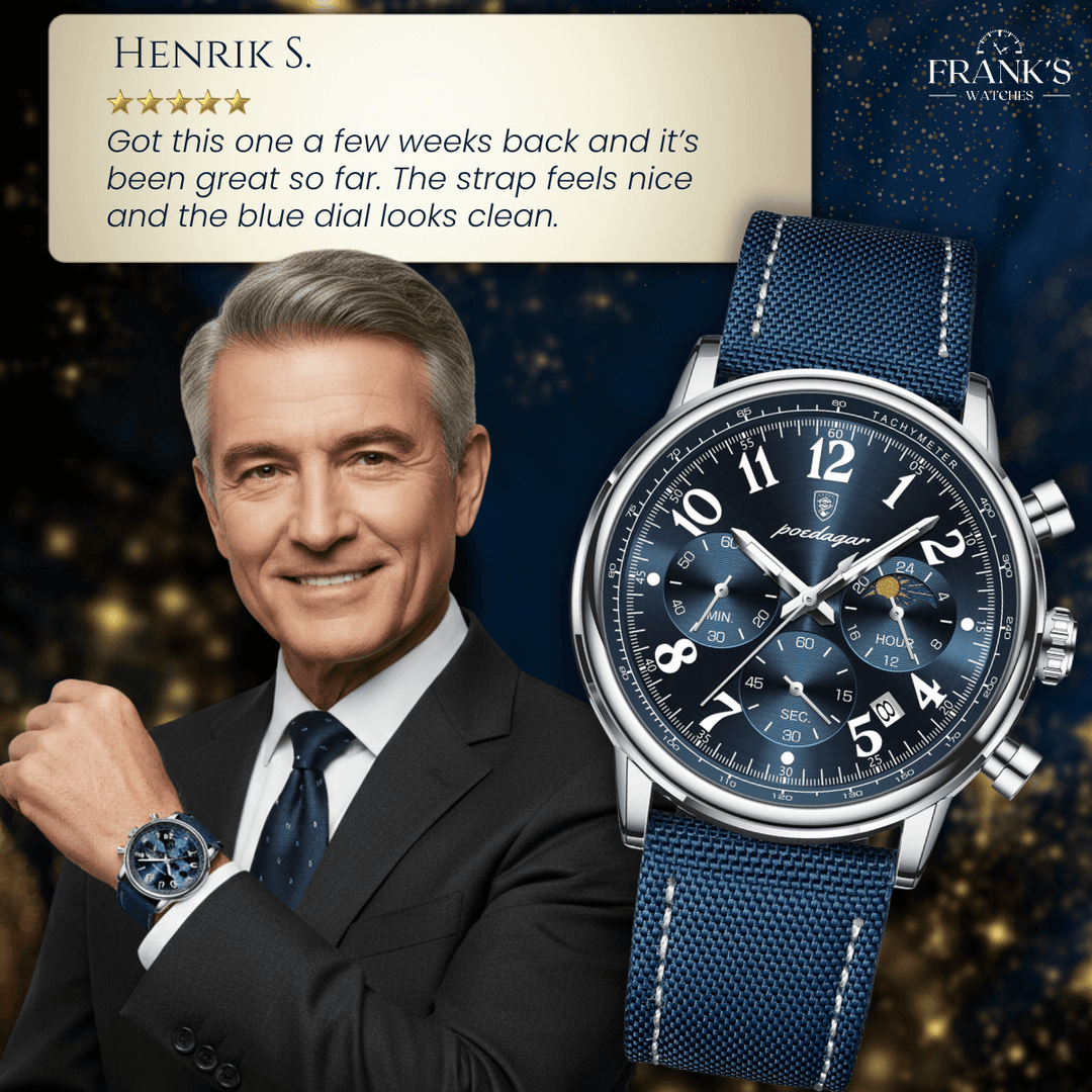 Eddington | Men’s Canvas Strap Chronograph Quartz Watch | 40.5mm