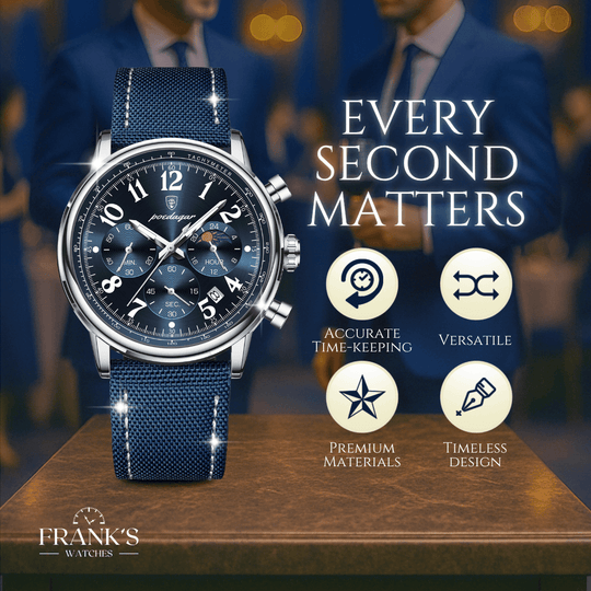 Eddington | Men’s Canvas Strap Chronograph Quartz Watch | 40.5mm