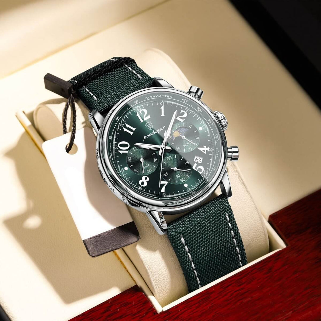 Eddington | Men’s Canvas Strap Chronograph Quartz Watch | 40.5mm