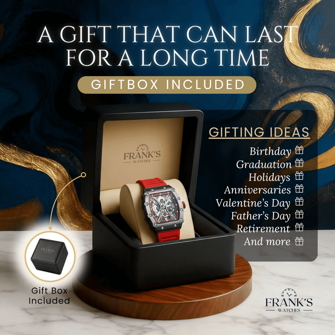 Edison | Men’s Barrel-Shape Skeleton Quartz Watch | 43mm