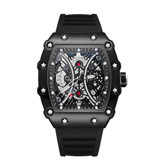 Edison | Men’s Barrel-Shape Skeleton Quartz Watch | 43mm