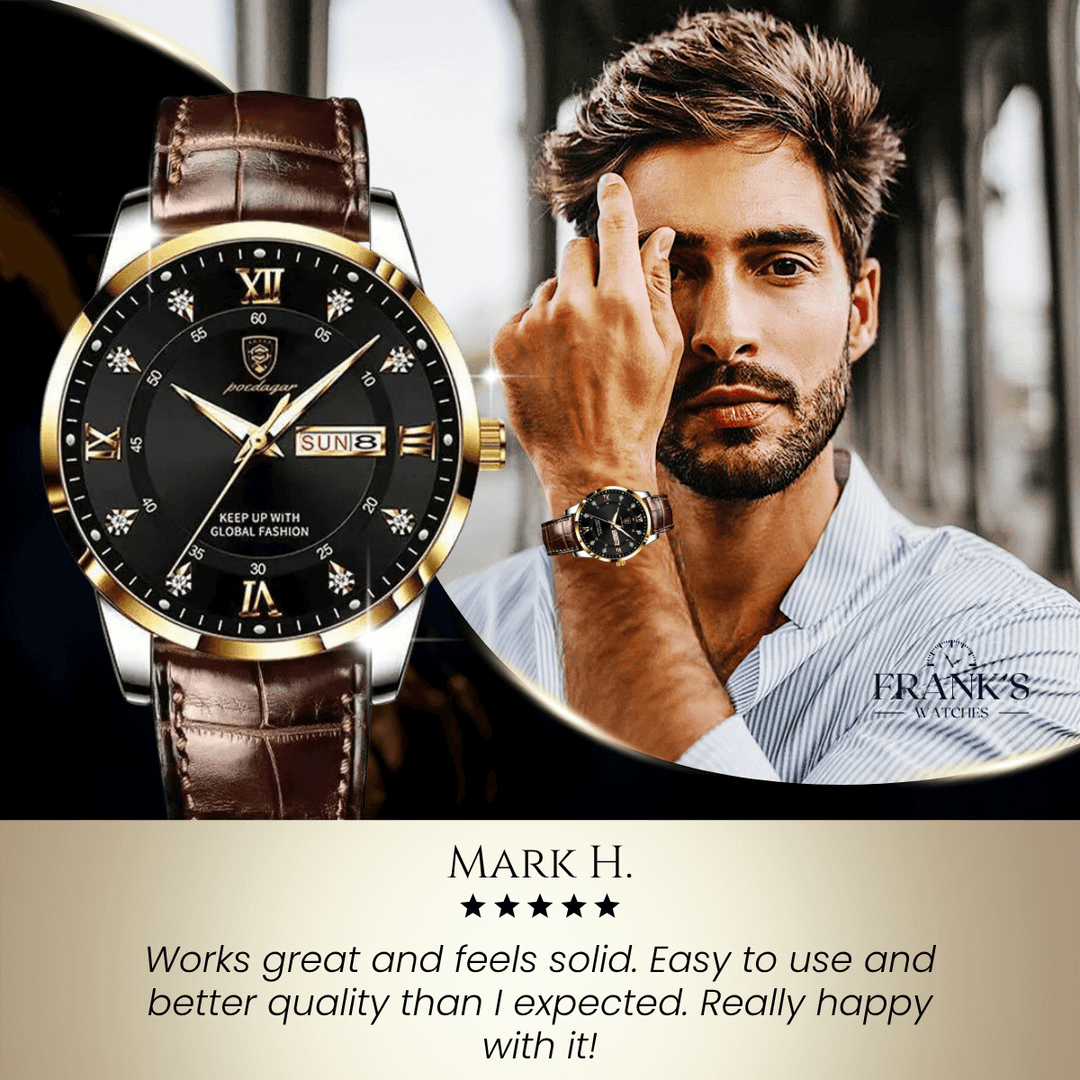 Emerson | Executive Edition Moon Phase Quartz Watch | 41mm