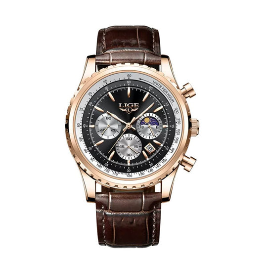 Fletcher | Men’s Multifunction Calendar Quartz Watch | 46mm