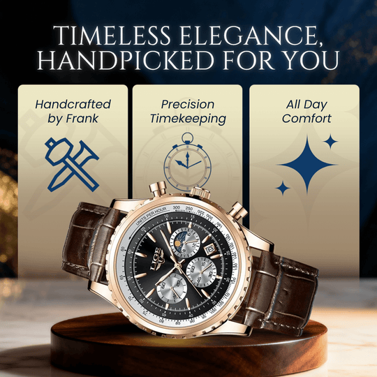 Fletcher | Men’s Multifunction Calendar Quartz Watch | 46mm