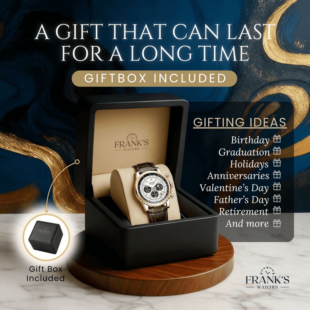 Fletcher | Men’s Multifunction Calendar Quartz Watch | 46mm