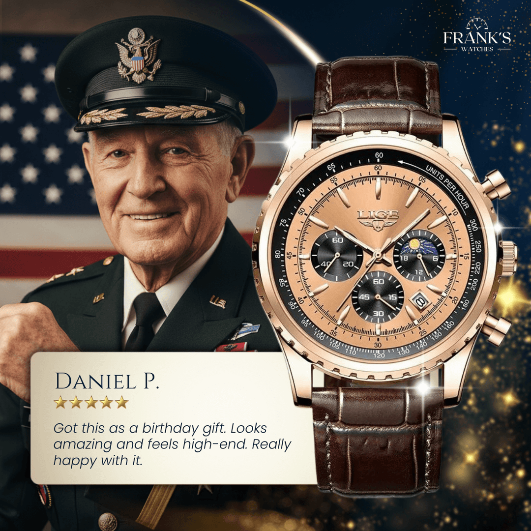 Fletcher | Men’s Multifunction Calendar Quartz Watch | 46mm