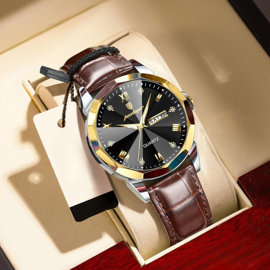 Gibson | Elegant Roman Index Quartz Wristwatch | 42mm