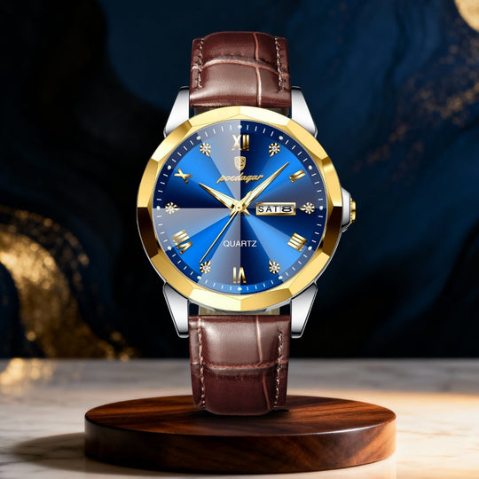 Gibson | Elegant Roman Index Quartz Wristwatch | 42mm