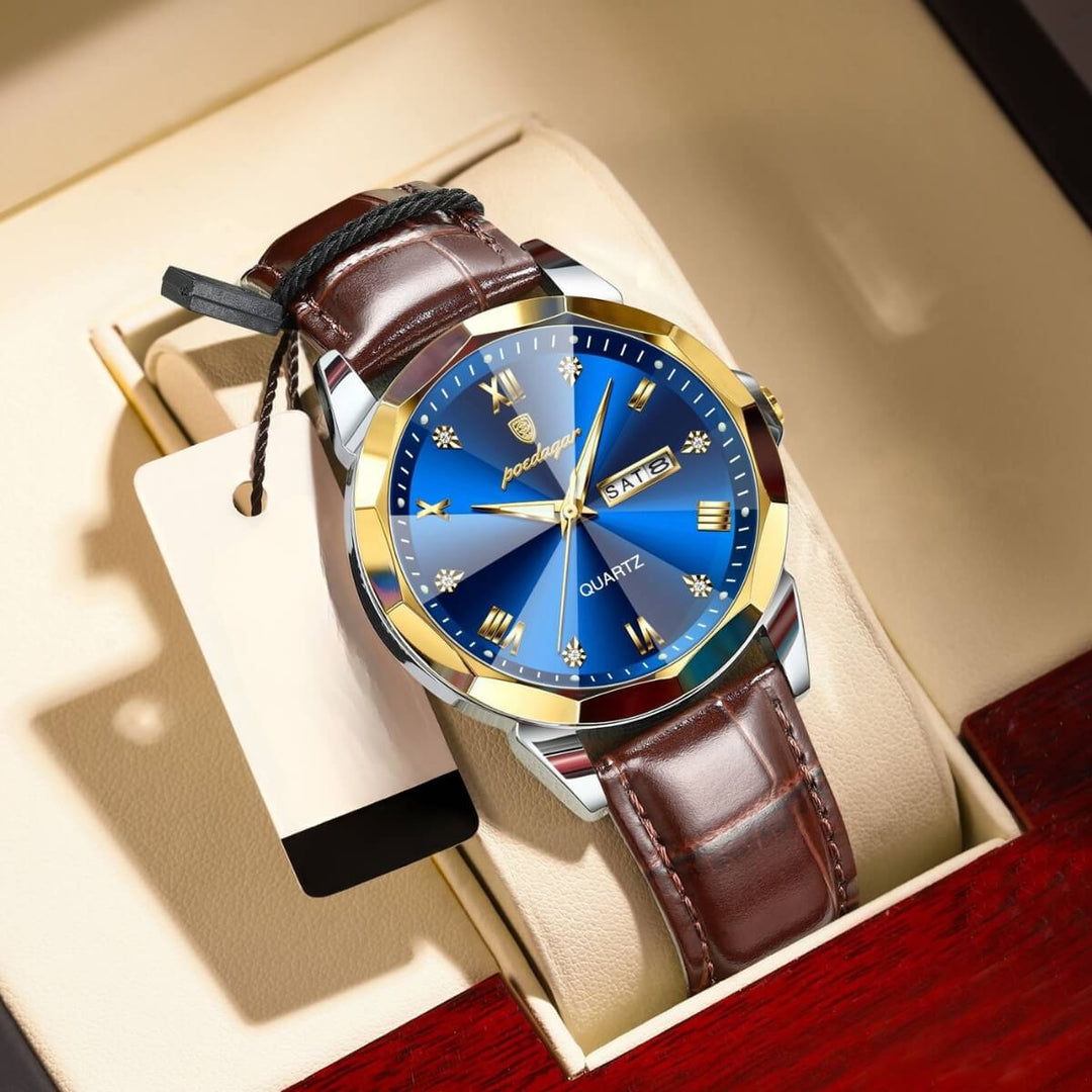 Gibson | Elegant Roman Index Quartz Wristwatch | 42mm