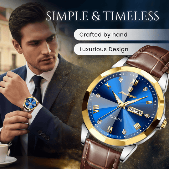 Gibson | Elegant Roman Index Quartz Wristwatch | 42mm