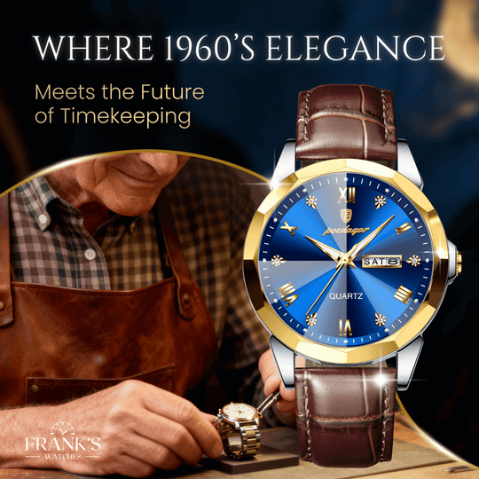 Gibson | Elegant Roman Index Quartz Wristwatch | 42mm