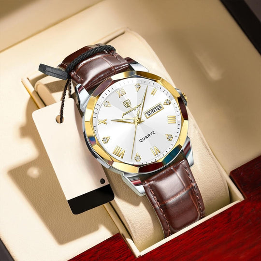 Gibson | Elegant Roman Index Quartz Wristwatch | 42mm