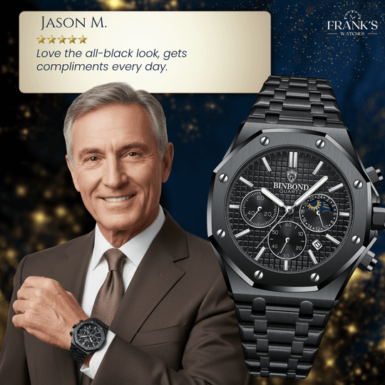 Halston | Octagonal Multifunction Moon Phase Wristwatch | 42mm