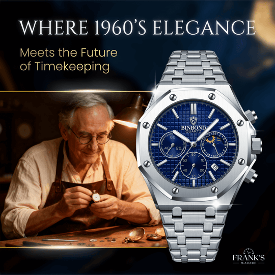 Halston | Octagonal Multifunction Moon Phase Wristwatch | 42mm