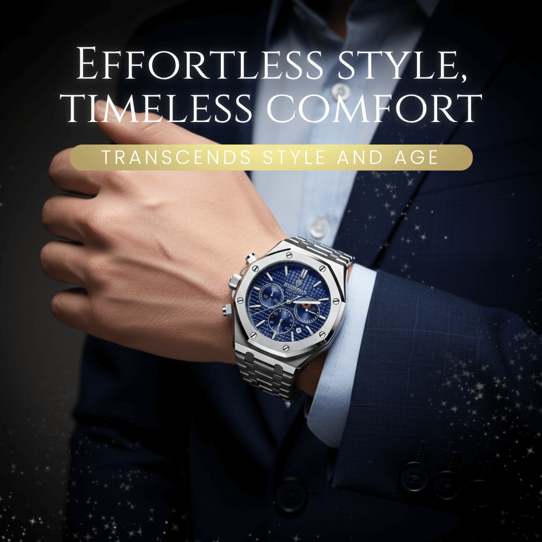 Halston | Octagonal Multifunction Moon Phase Wristwatch | 42mm