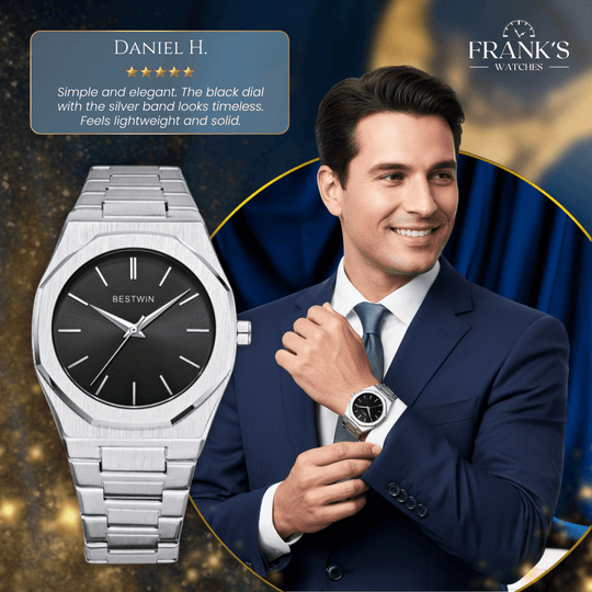 Harding | Ultra-Thin Stainless Steel Dress Watch | 41mm