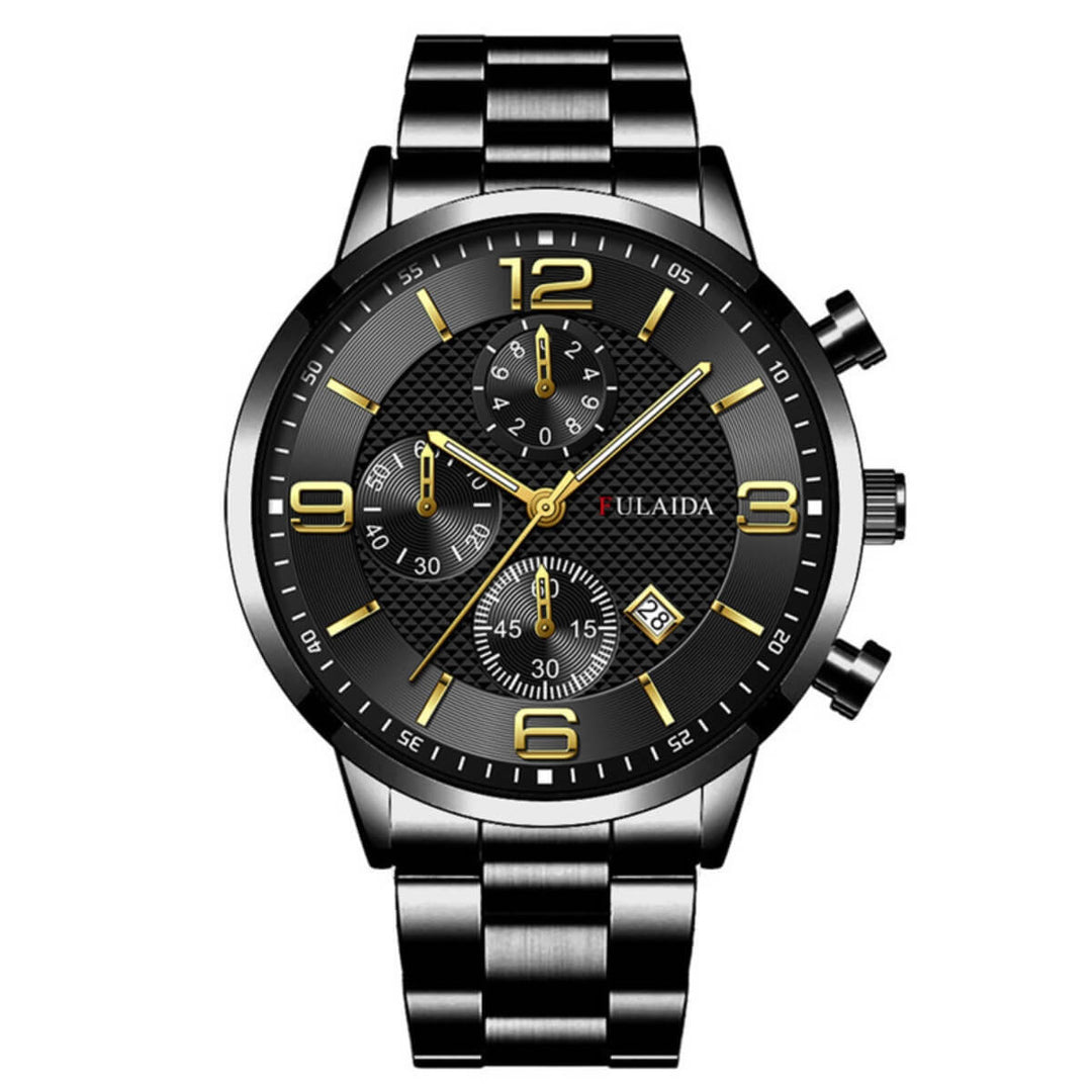 Harlan | Men’s Stainless Steel Chronograph Quartz Watch | 42mm