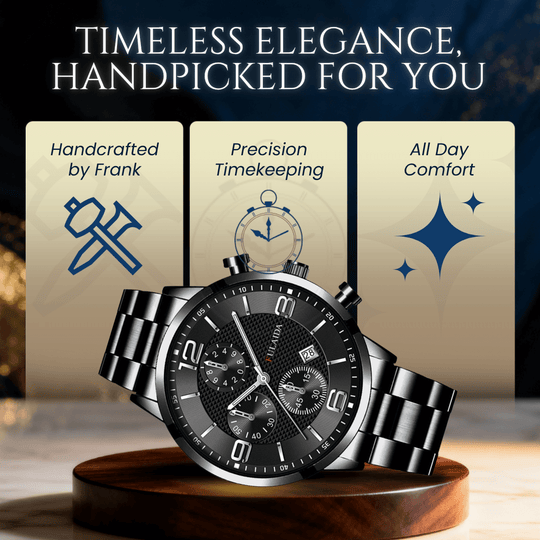 Harlan | Men’s Stainless Steel Chronograph Quartz Watch | 42mm