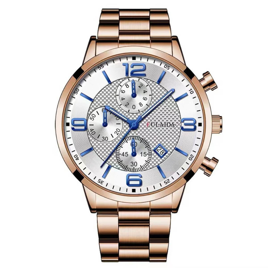 Harlan | Men’s Stainless Steel Chronograph Quartz Watch | 42mm