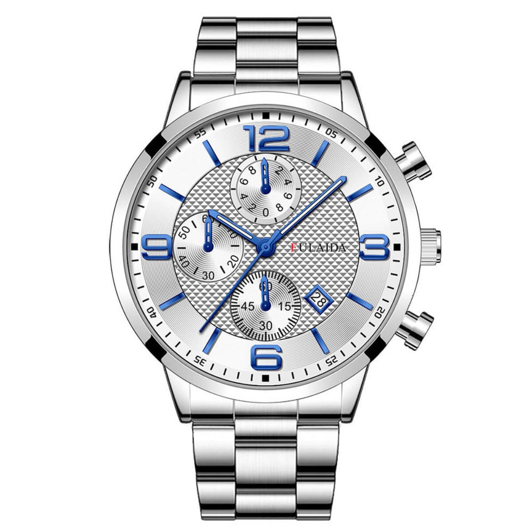 Harlan | Men’s Stainless Steel Chronograph Quartz Watch | 42mm