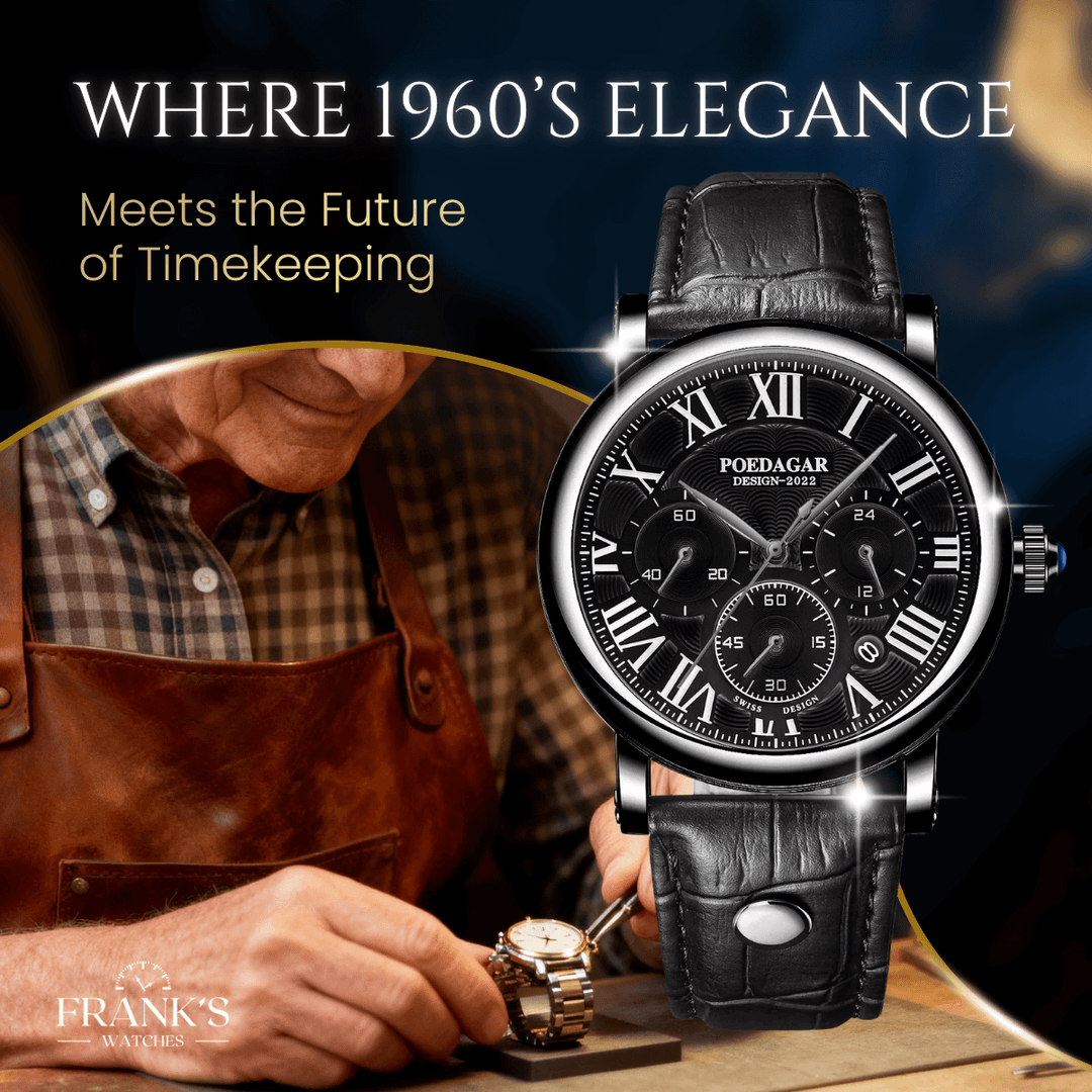 Harlow | Classic Roman Dial Chronograph Quartz Watch | 41mm