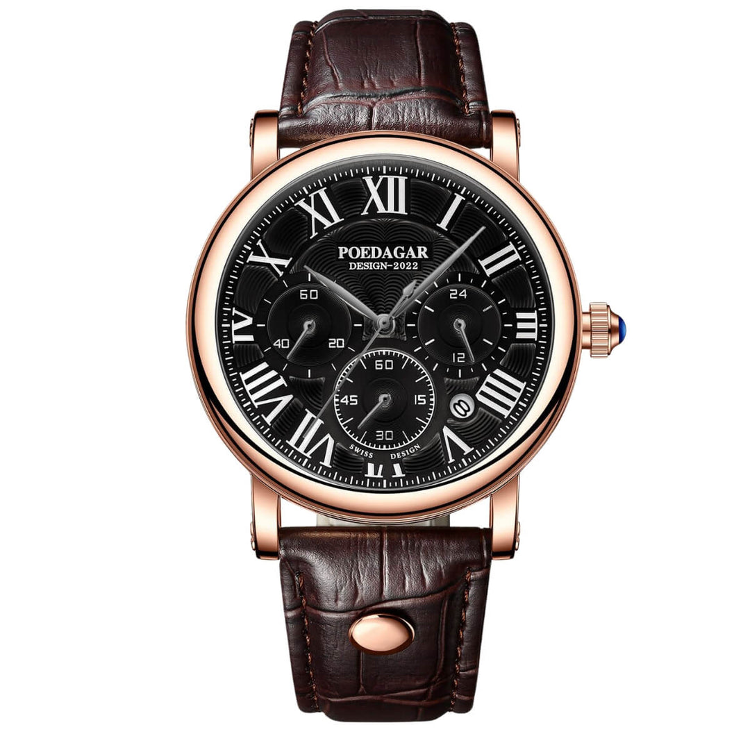 Harlow | Classic Roman Dial Chronograph Quartz Watch | 41mm