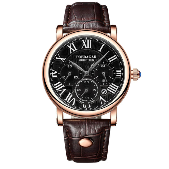 Harlow | Classic Roman Dial Chronograph Quartz Watch | 41mm