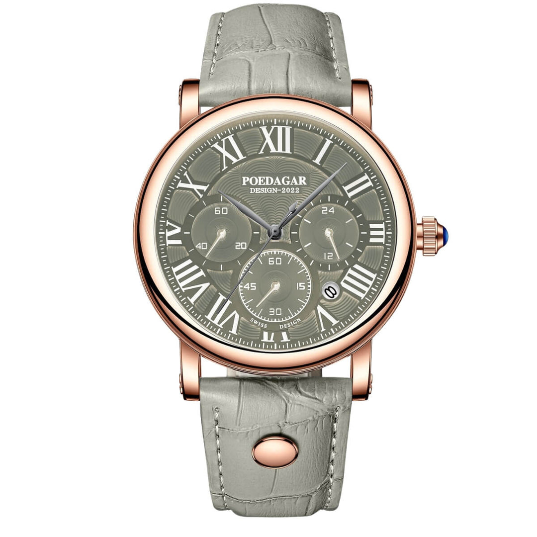 Harlow | Classic Roman Dial Chronograph Quartz Watch | 41mm