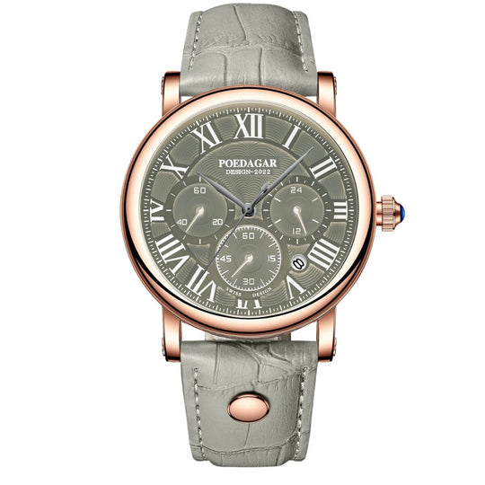 Harlow | Classic Roman Dial Chronograph Quartz Watch | 41mm