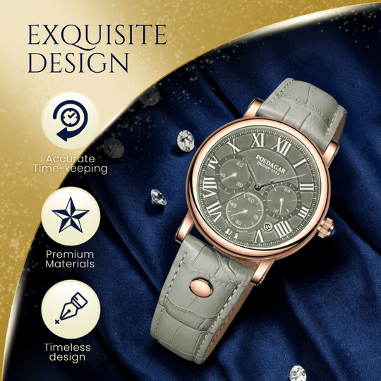 Harlow | Classic Roman Dial Chronograph Quartz Watch | 41mm