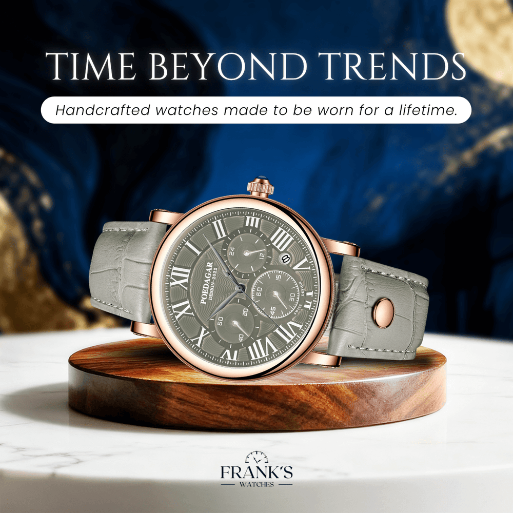 Harlow | Classic Roman Dial Chronograph Quartz Watch | 41mm