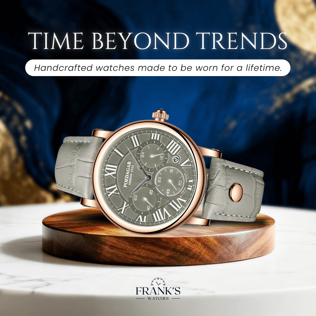 Harlow | Classic Roman Dial Chronograph Quartz Watch | 41mm