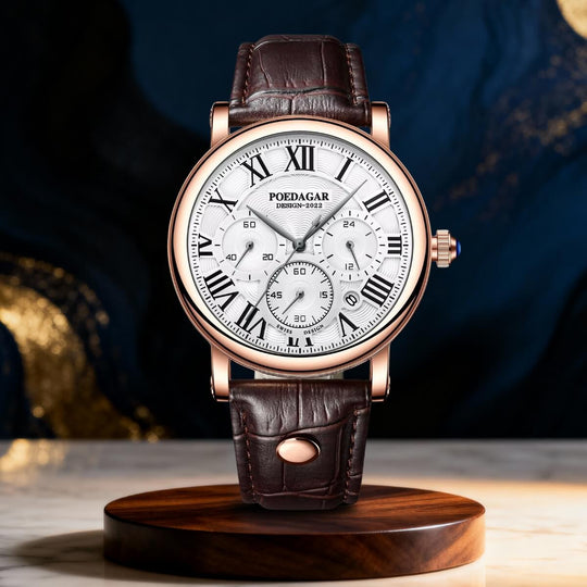 Harlow | Classic Roman Dial Chronograph Quartz Watch | 41mm