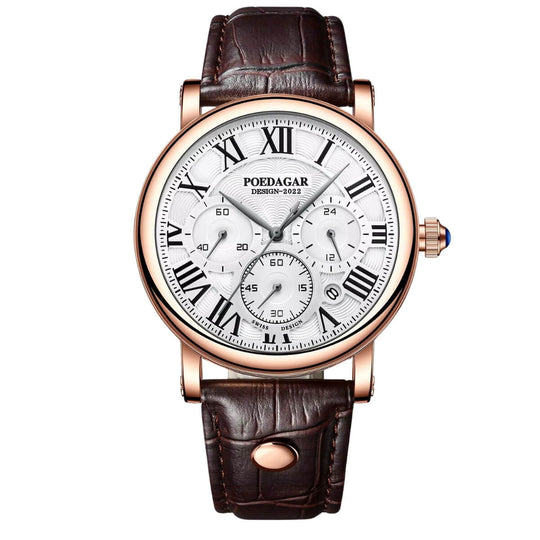 Harlow | Classic Roman Dial Chronograph Quartz Watch | 41mm