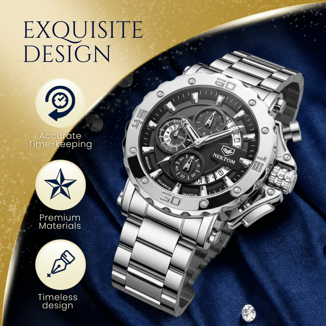 Harriman | Men’s Heavy-Duty Multifunction Chronograph Watch | 45mm