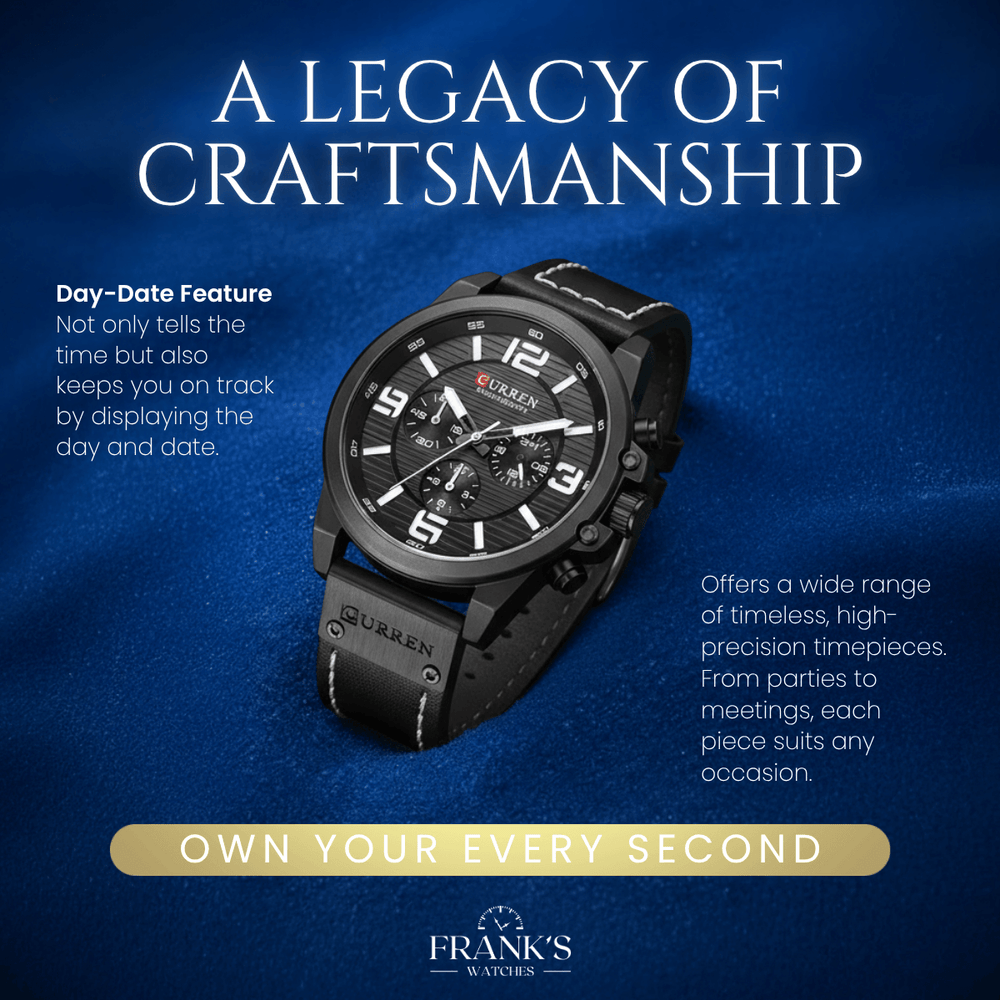 Hartley | Classic Multifunction Quartz Chronograph Watch | 46mm