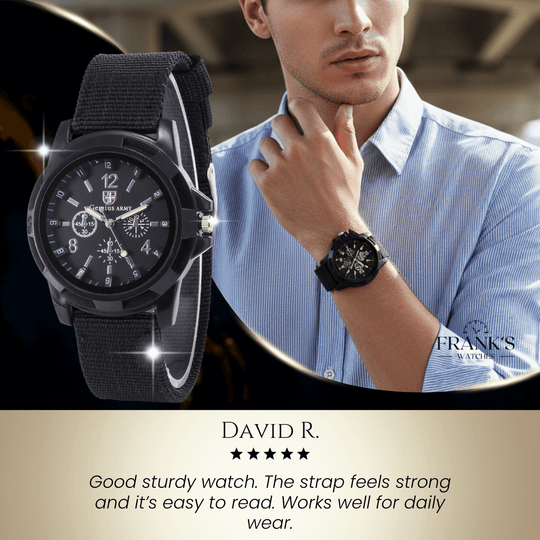 Hudson | Men’s Field Style Quartz Watch | 35mm