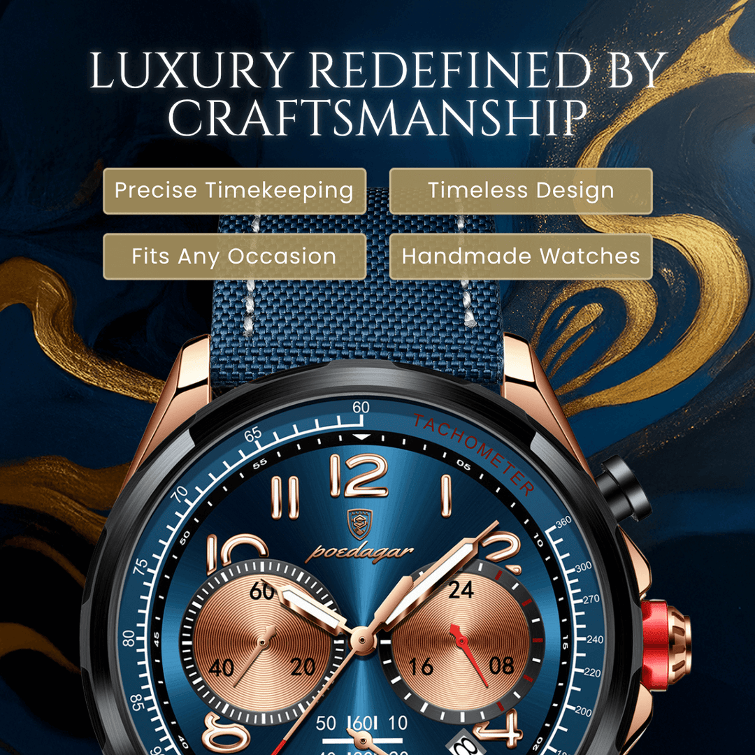 Jenson | Precision Chronograph Quartz Wristwatch | 41mm