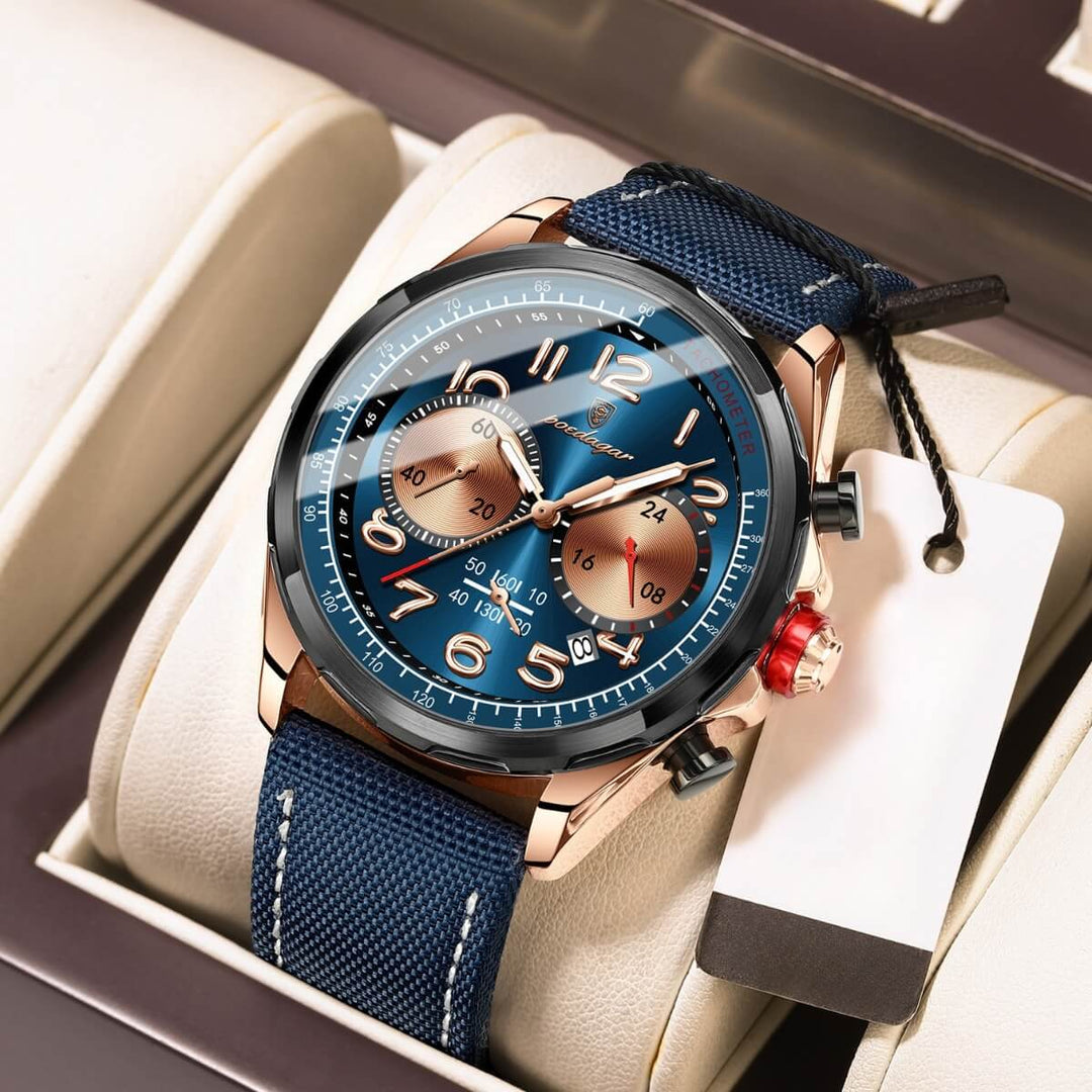 Jenson | Precision Chronograph Quartz Wristwatch | 41mm