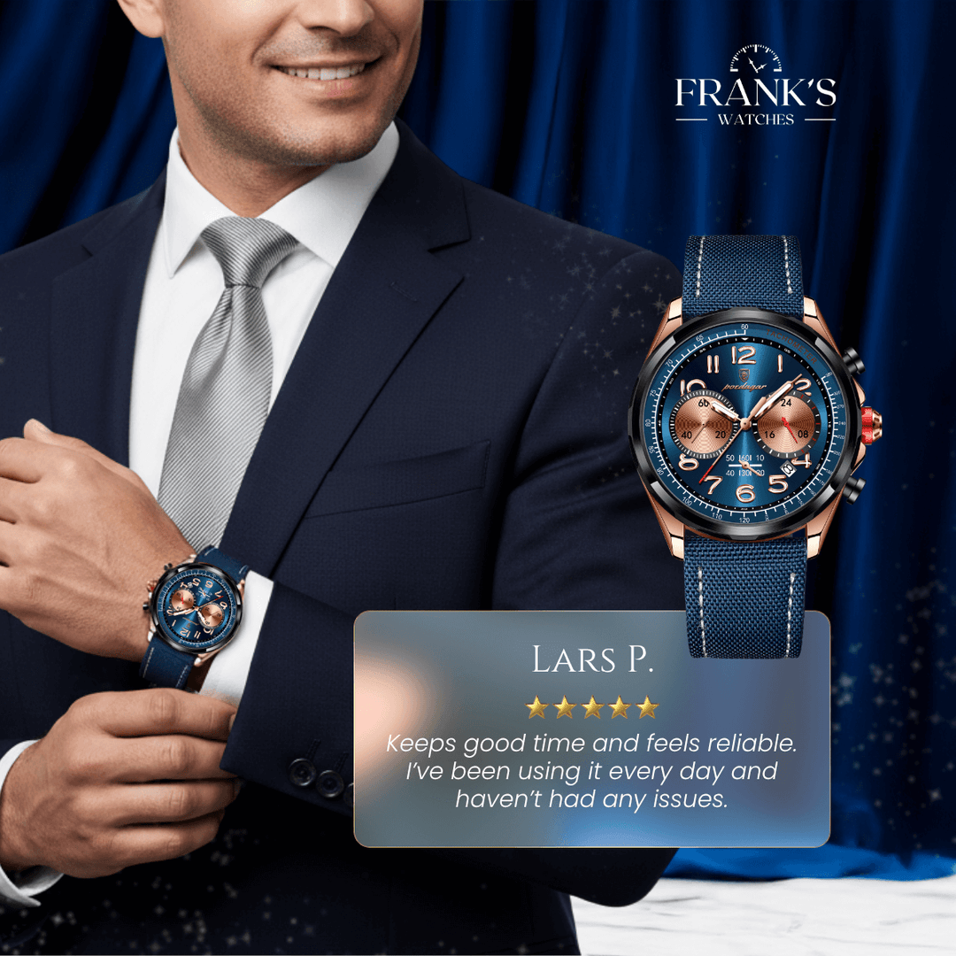 Jenson | Precision Chronograph Quartz Wristwatch | 41mm