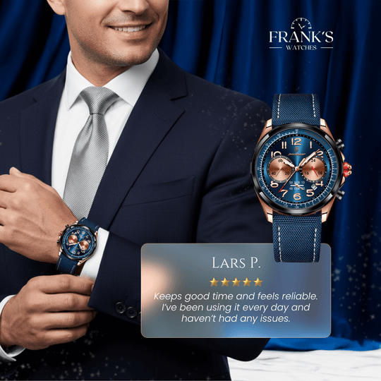 Jenson | Precision Chronograph Quartz Wristwatch | 41mm