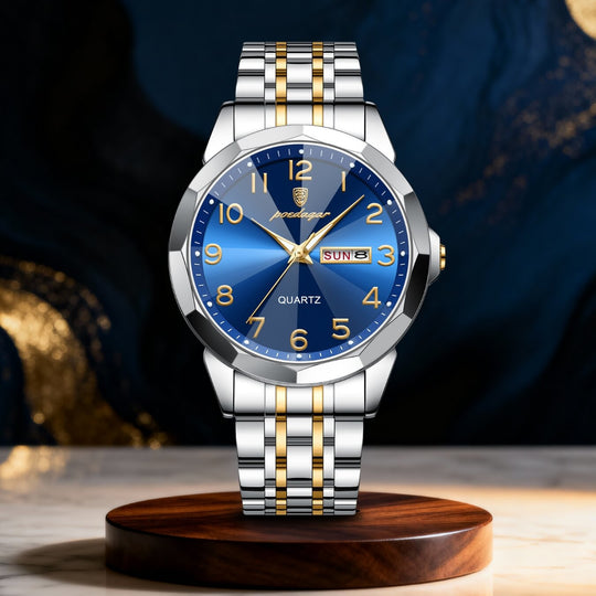 Keaton | Men’s Stainless Steel Quartz Calendar Watch | 42mm