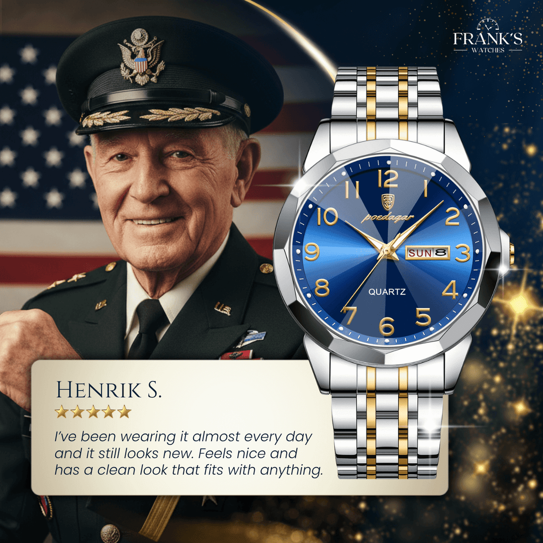 Keaton | Men’s Stainless Steel Quartz Calendar Watch | 42mm