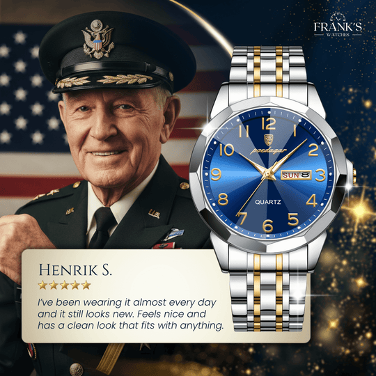 Keaton | Men’s Stainless Steel Quartz Calendar Watch | 42mm