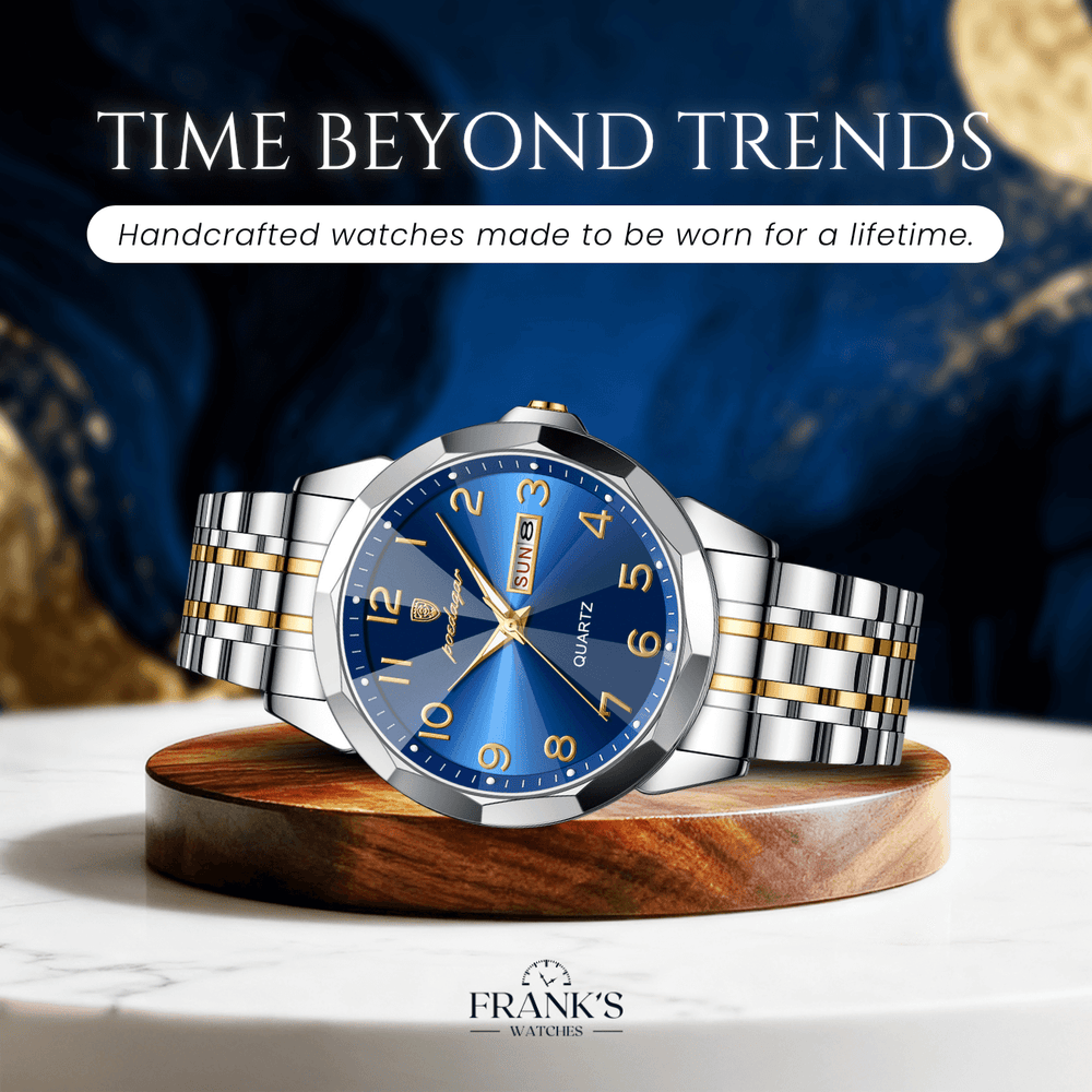 Keaton | Men’s Stainless Steel Quartz Calendar Watch | 42mm