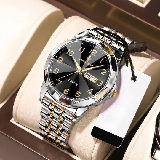 Keaton | Men’s Stainless Steel Quartz Calendar Watch | 42mm