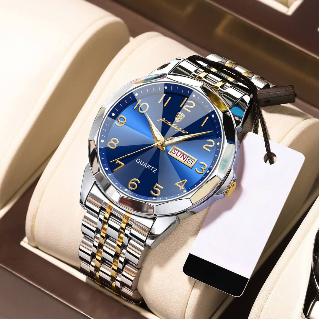 Keaton | Men’s Stainless Steel Quartz Calendar Watch | 42mm